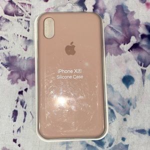 New iPhone XR Silicone Apple Case pink sand color